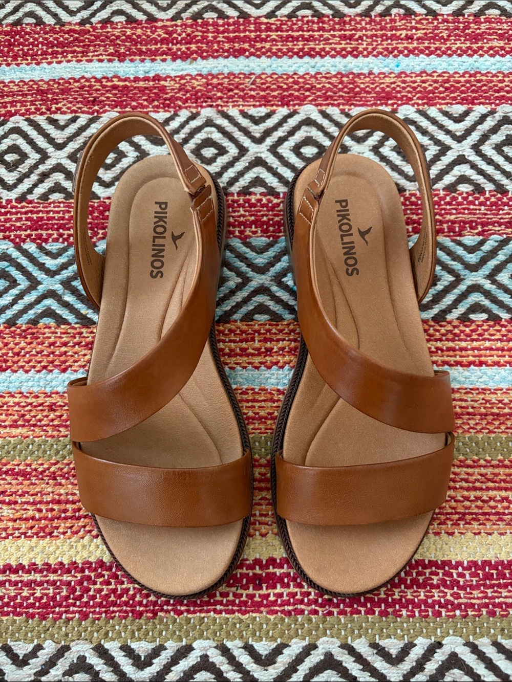 PIKOLINOS Navia Brandy Leather Slingback Sandals NWOB EU 35 / US 5-51/2